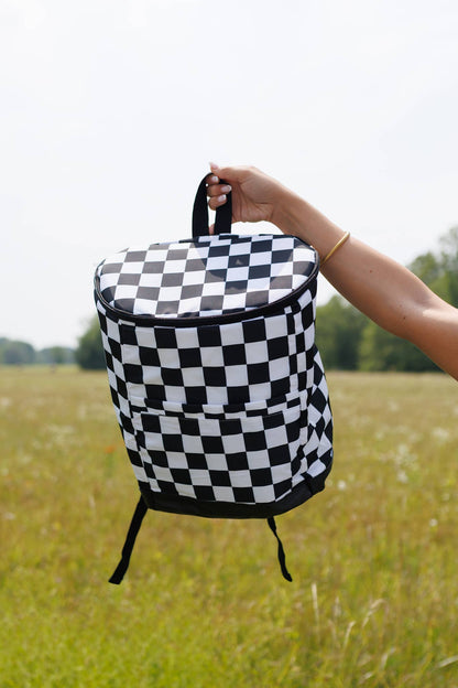 Checkerboard Backpack Cooler